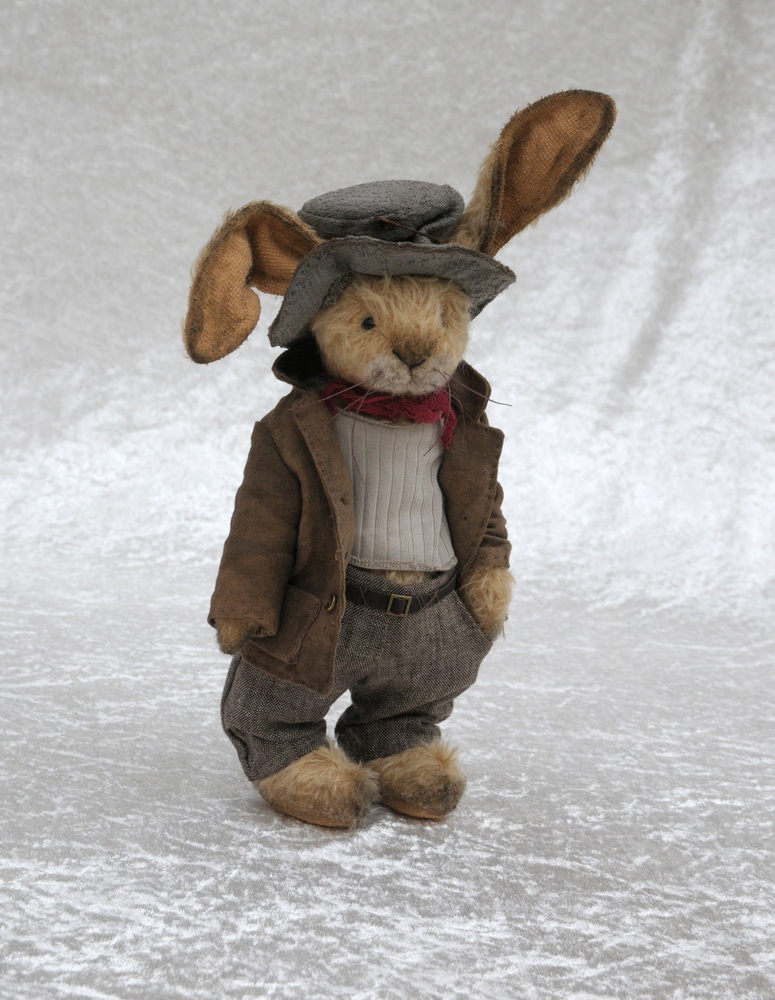 Lapin de collection en mohair P'tit Ours du Vexin