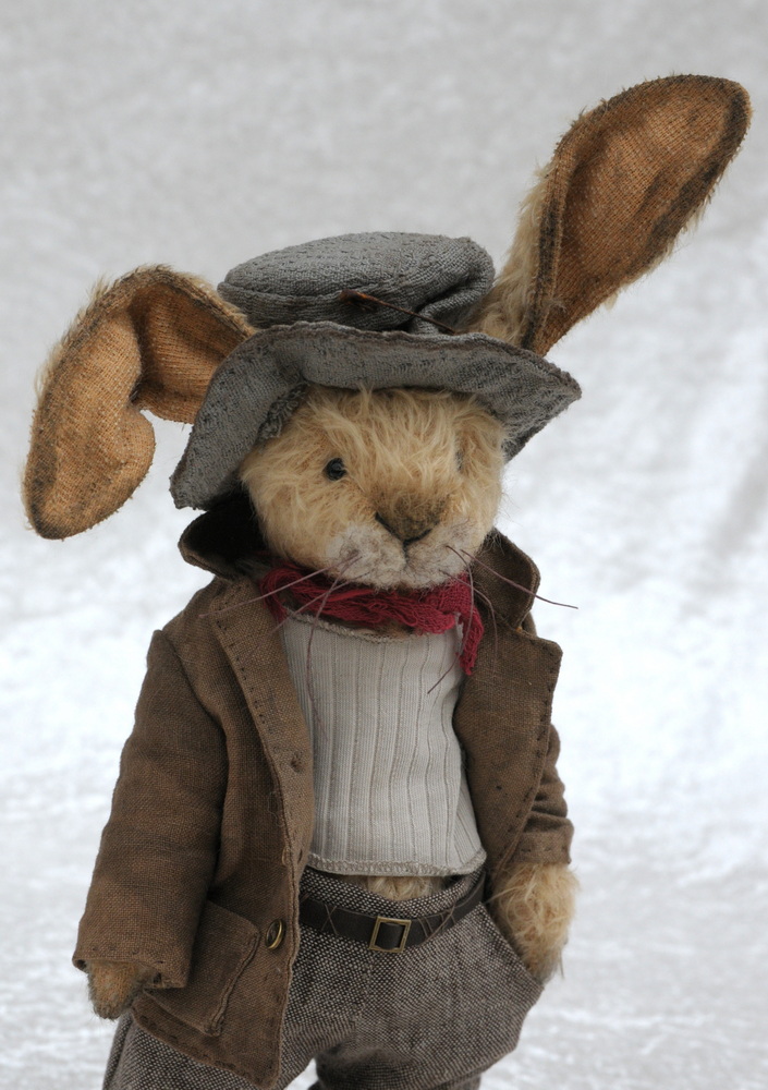 Lapin de collection en mohair P'tit Ours du Vexin