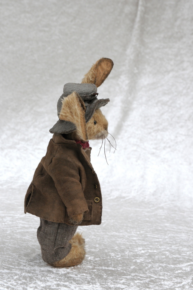 Lapin de collection en mohair P'tit Ours du Vexin