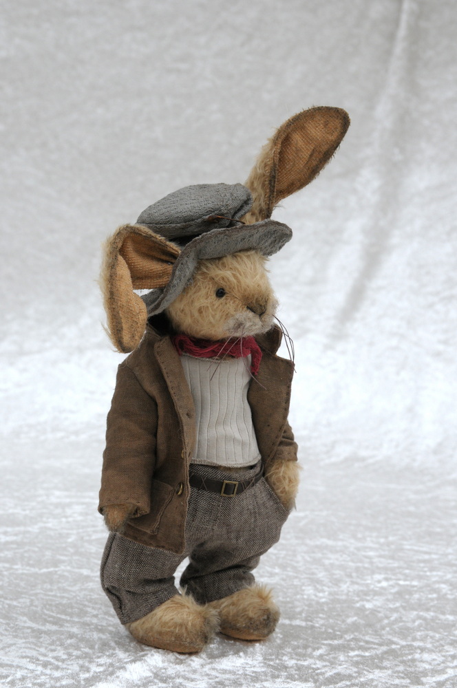 Lapin de collection en mohair P'tit Ours du Vexin
